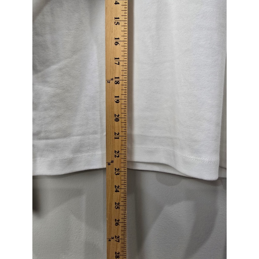 Tommy Hilfiger Womens White Cotton Long Sleeve Crew Neck Top 76J4889 L - Picture 6 of 7